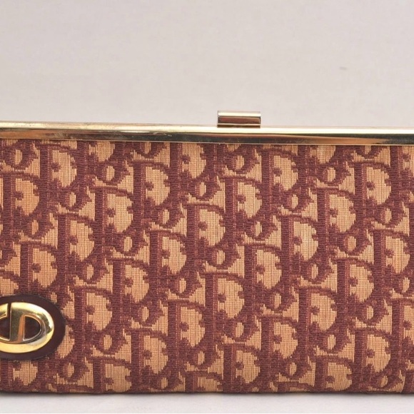 Dior Tan and Brown Monogram Clutch - Picture 2 of 8